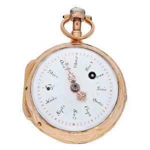 French repeater à toc et à tac with written hours Circa 1750-1789