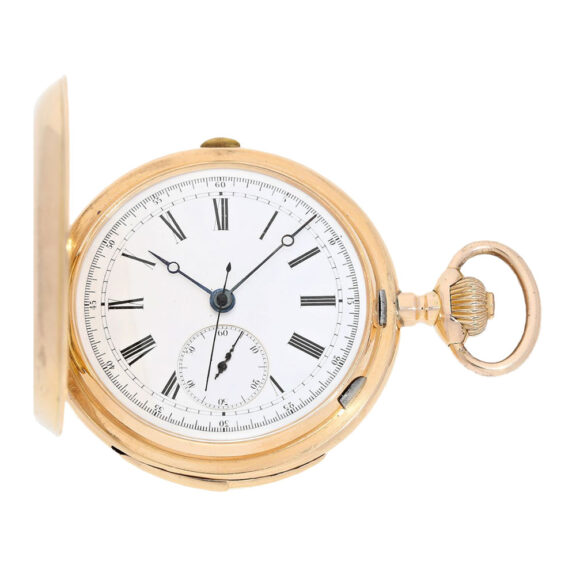 Swiss gold minute repeating pocket watch Circa 1900