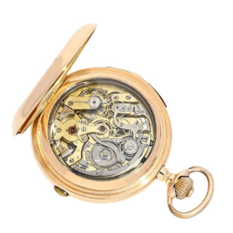 Swiss gold minute repeating pocket watch Circa 1900