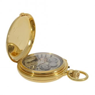 Very fine Swiss 18 Carat gold full hunter cased watch Circa 1865