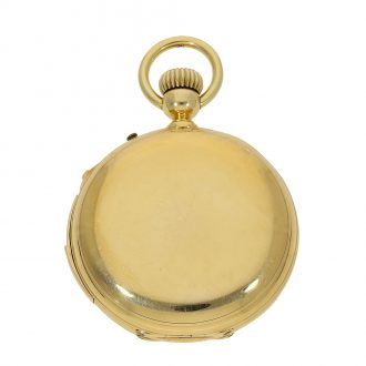 Very fine Swiss 18 Carat gold full hunter cased watch Circa 1865