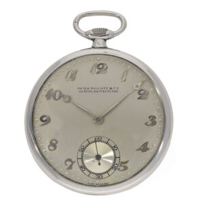 Swiss platinum Breguet type watch with lever escapement Circa 1928