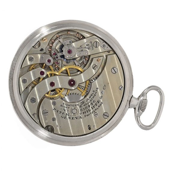 Swiss platinum Breguet type watch with lever escapement Circa 1928 Swiss platinum Breguet type watch with lever escapement Circa 1928