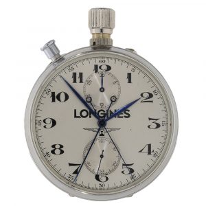 Swiss stainless steel split seconds chronograph Circa 1953