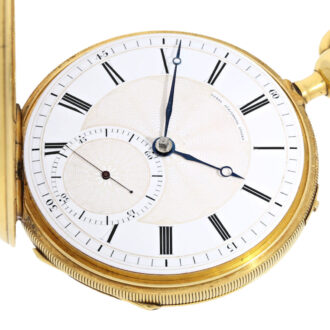 Danish gold lever with very big seconds register Circa 1825 Danish gold lever with very big seconds register Circa 1825