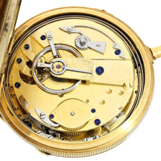 Danish gold lever with very big seconds register Circa 1825 Danish gold lever with very big seconds register Circa 1825