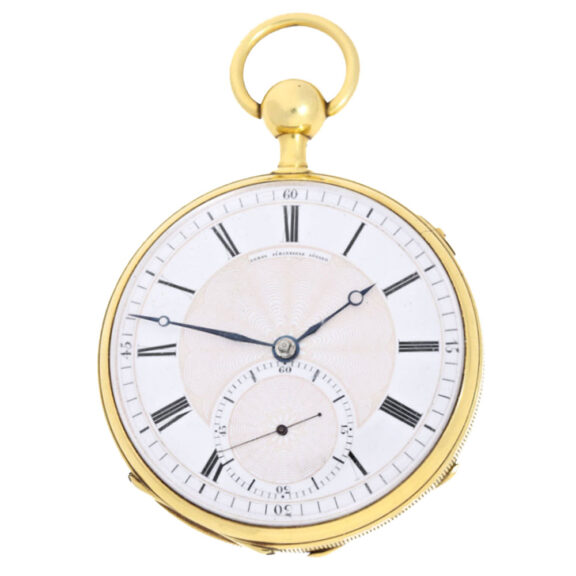 Danish gold lever with very big seconds register Circa 1825 Danish gold lever with very big seconds register Circa 1825