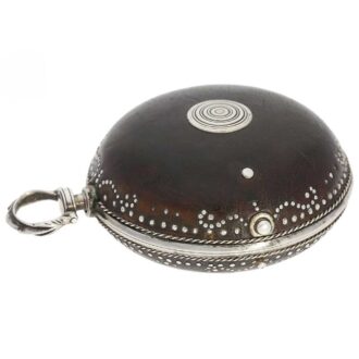 English silver verge with day and night indication Circa 1693