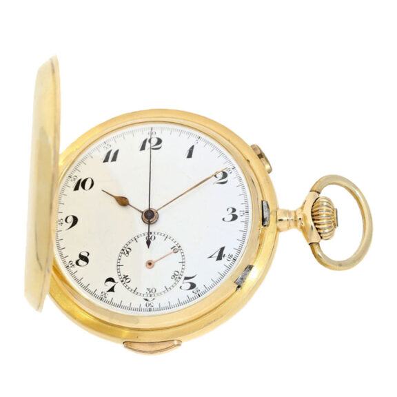 Swiss gold lever minute repeater pocket watch Circa 1910