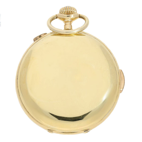 Swiss gold lever minute repeater pocket watch Circa 1910 Swiss gold lever minute repeater pocket watch Circa 1910