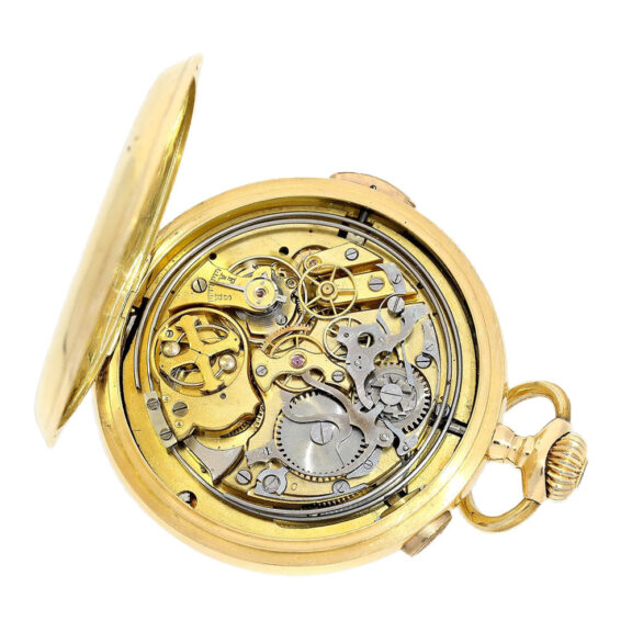 Swiss gold lever minute repeater pocket watch Circa 1910 Swiss gold lever minute repeater pocket watch Circa 1910