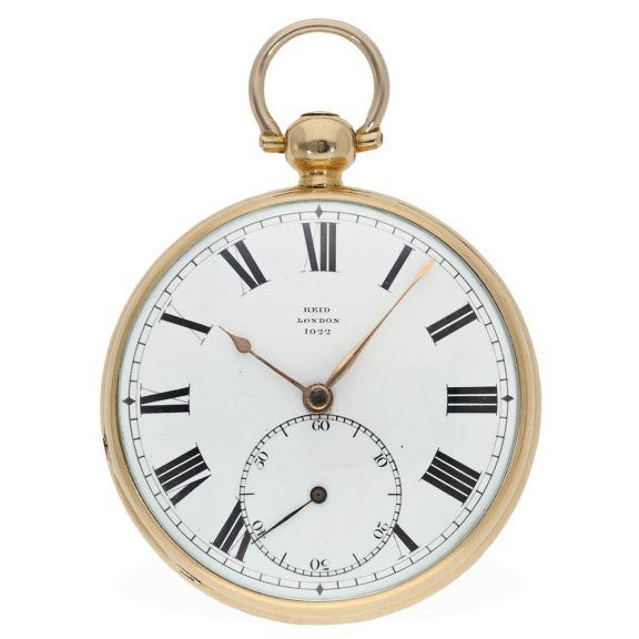 English 18 carat gold pocket watch with duplex escapement Circa 1819