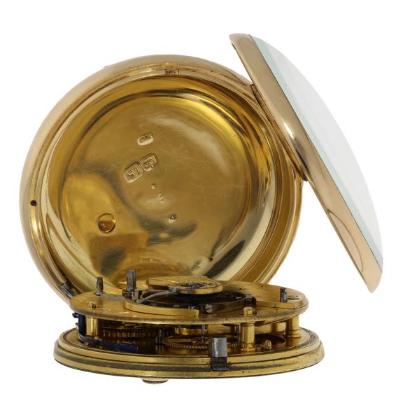 English 18 carat gold pocket watch with duplex escapement Circa 1819 English 18 carat gold pocket watch with duplex escapement Circa 1819