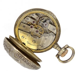 Swiss silver Louis XVI style watch with relief case Circa 1890