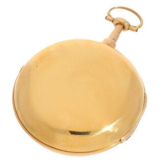 English gold chronometer, numbered enamel dial Circa 1795 English gold chronometer, numbered enamel dial Circa 1795