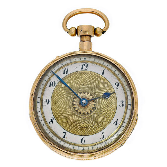 Swiss ladies pocket watch with music movement Circa 1820
