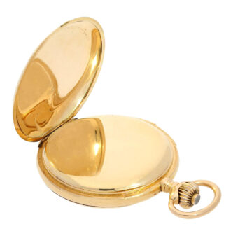 Swiss gold hunting cased minute repeating lever Circa 1900