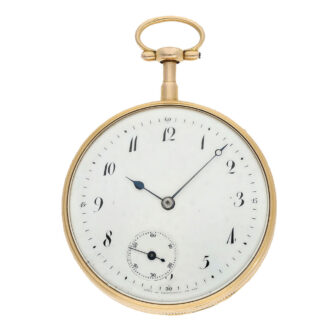 French gold pocket watch with repeater and seconds Circa 1820