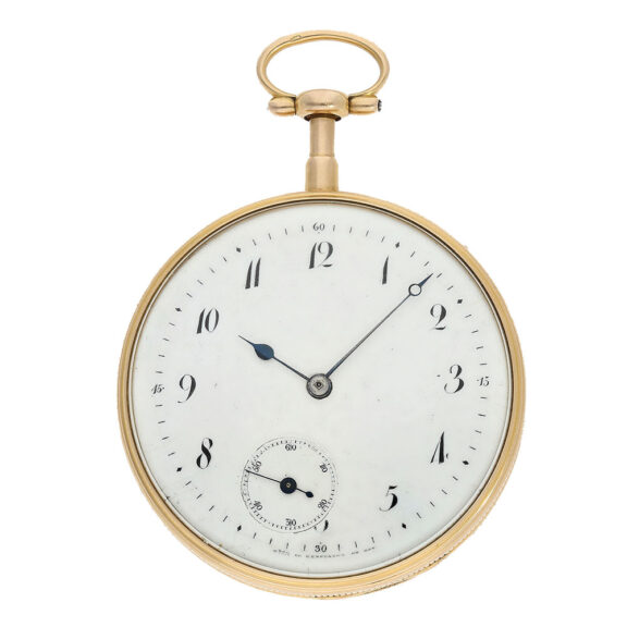 French gold pocket watch with repeater and seconds Circa 1820