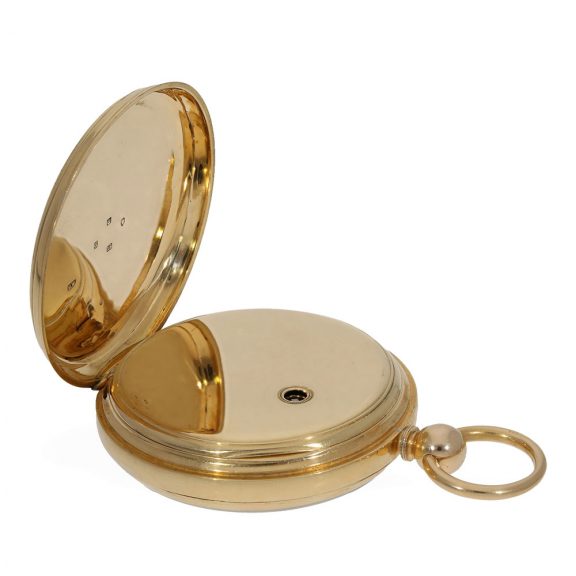An English 18 carat gold observation chronometer Circa 1882 An English 18 carat gold observation chronometer Circa 1882