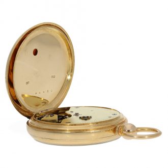 An English 18 carat gold observation chronometer Circa 1882