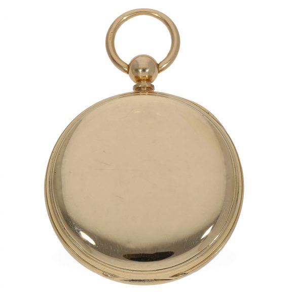 An English 18 carat gold observation chronometer Circa 1882 An English 18 carat gold observation chronometer Circa 1882
