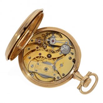 Swiss extremely rare 18K gold deck chronometer Circa 1895