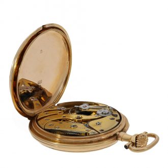 Swiss extremely rare 18K gold deck chronometer Circa 1895