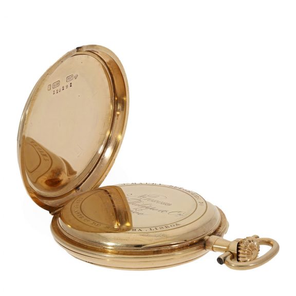 Swiss extremely rare 18K gold deck chronometer Circa 1895 Swiss extremely rare 18K gold deck chronometer Circa 1895