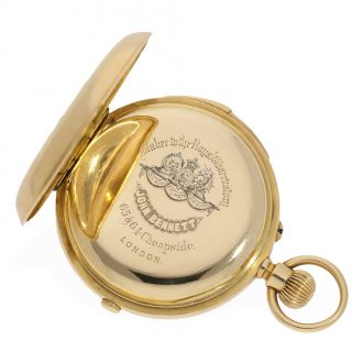 English 18 carat gold highly complicated à goutte watch Circa 1884