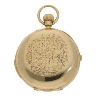 English 18 carat gold highly complicated à goutte watch Circa 1884