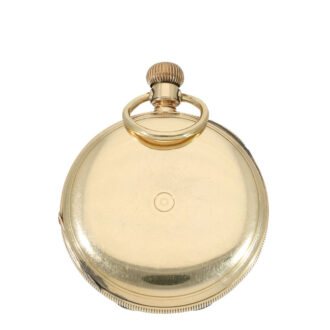 Swiss 14 carat gold full hunter cased pocket watch Circa 1872