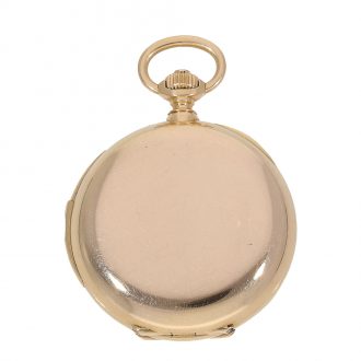 Swiss very fine 18 Carat gold lady's full hunter cased watch Circa 1880