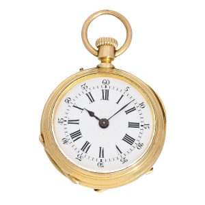 Swiss unique and very fine 18 K chatelaine watch Circa 1880