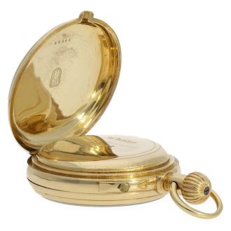 French 18 Carat gold à goutte experimental chronograph Circa 1870