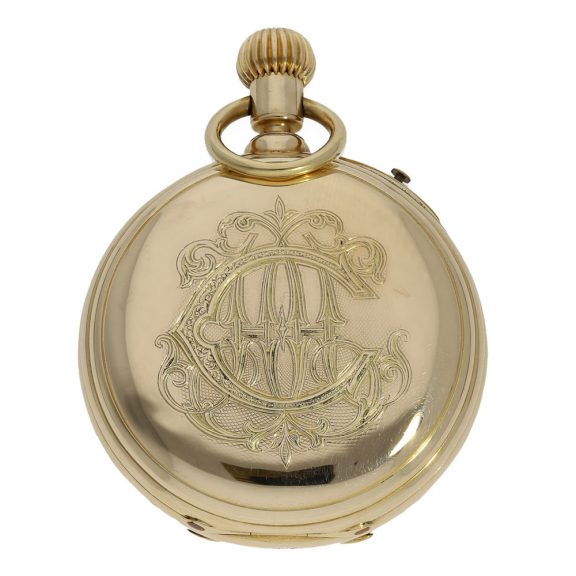 French 18 Carat gold à goutte experimental chronograph Circa 1870 French 18 Carat gold à goutte experimental chronograph Circa 1870