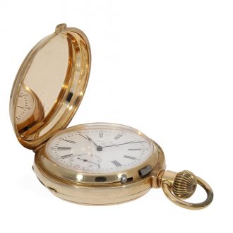 Swiss 14 carat gold watch with chronometer escapement Circa1890 Swiss 14 carat gold watch with chronometer escapement Circa1890