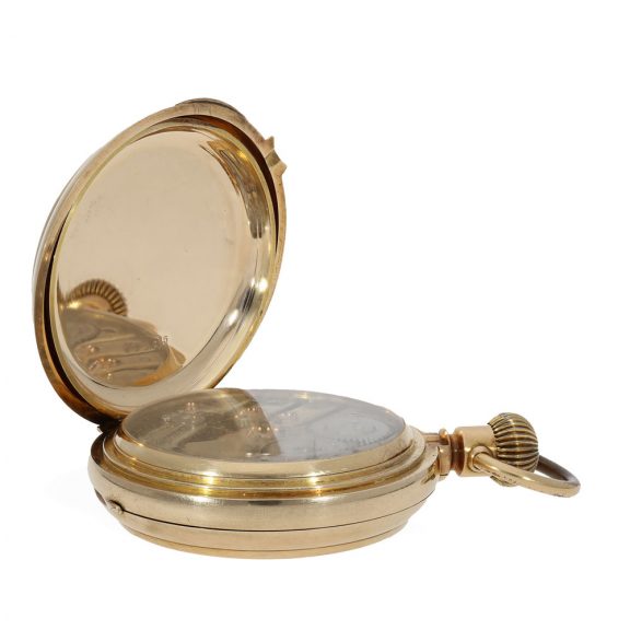 Swiss 14 carat gold watch with chronometer escapement Circa1890 Swiss 14 carat gold watch with chronometer escapement Circa1890