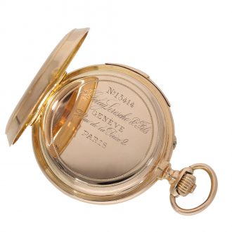 Swiss gold astronomical hunting cased lever watch Circa 1890