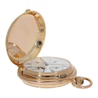 Swiss gold astronomical hunting cased lever watch Circa 1890