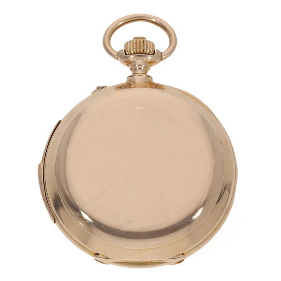 Swiss gold astronomical hunting cased lever watch Circa 1890 Swiss gold astronomical hunting cased lever watch Circa 1890