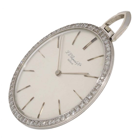 Swiss 18K gold unusual and luxurious dress watch Circa 1950 Swiss 18K gold unusual and luxurious dress watch Circa 1950