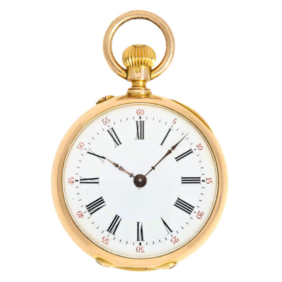 Splendid French gold cylinder with pearl chatelaine Circa 1801 Splendid French gold cylinder with pearl chatelaine Circa 1801