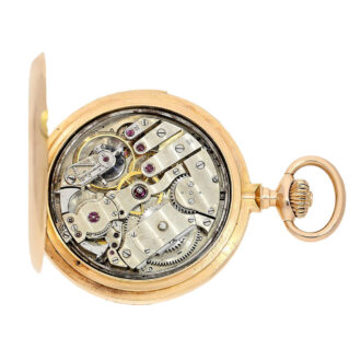 Swiss gold quarter repeating pocket watch Circa 1896