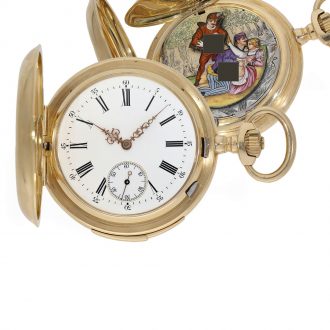 Swiss highly refined pocket chronometer with minute repeater Circa 1905
