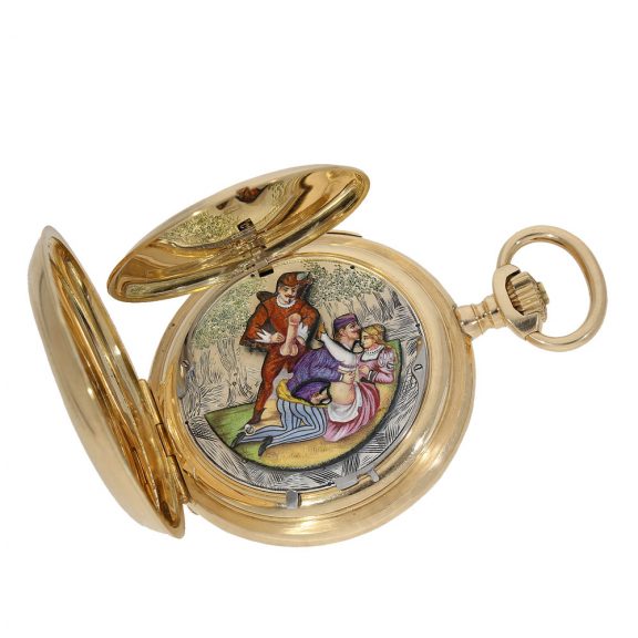 Swiss highly refined pocket chronometer with minute repeater Circa 1905 Swiss highly refined pocket chronometer with minute repeater Circa 1905