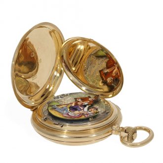 Swiss highly refined pocket chronometer with minute repeater Circa 1905