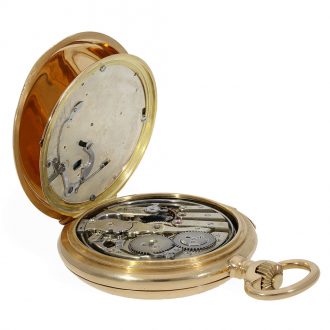 Swiss highly refined pocket chronometer with minute repeater Circa 1905