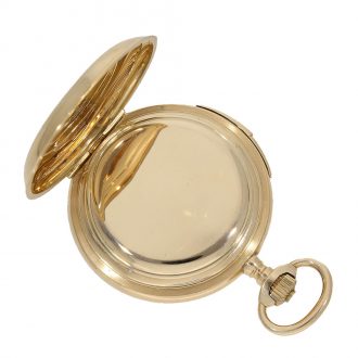Swiss highly refined pocket chronometer with minute repeater Circa 1905