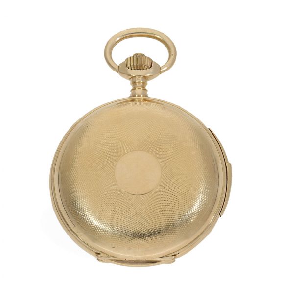 Swiss highly refined pocket chronometer with minute repeater Circa 1905 Swiss highly refined pocket chronometer with minute repeater Circa 1905